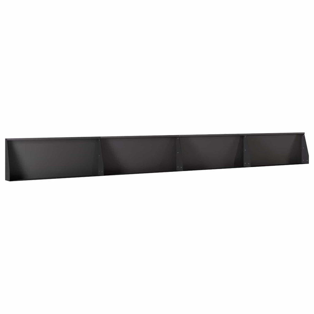 vidaXL Mur oporowy 4 szt. 100 x 12 x 50 cm Stal Czarny