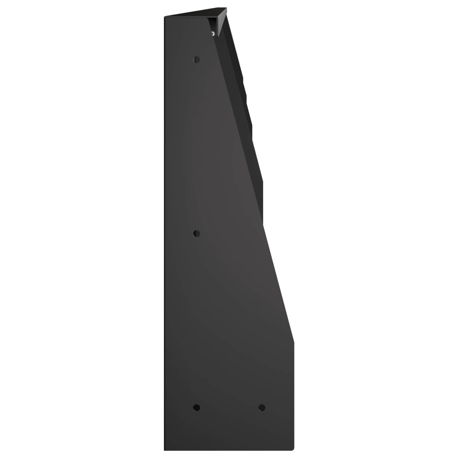 vidaXL Mur oporowy 4 szt. 100 x 12 x 50 cm Stal Czarny