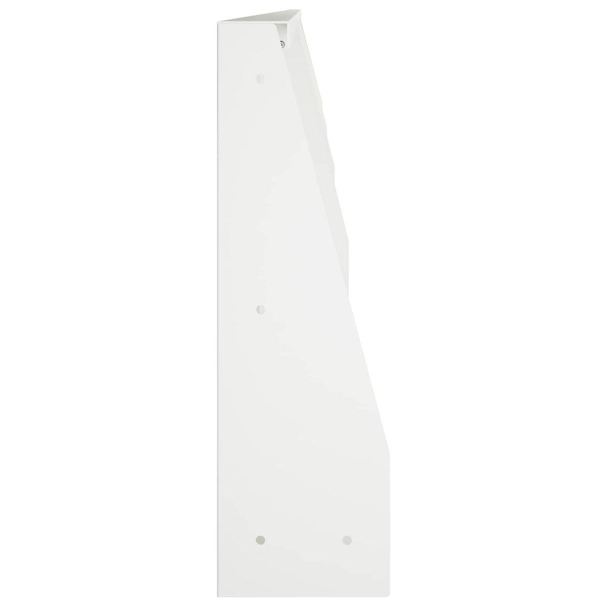 vidaXL Mur oporowy 4 szt. 100 x 12 x 50 cm Stal Biały