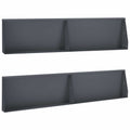 vidaXL Mur oporowy 4 szt. 100 x 12 x 50 cm Stal antracytowy