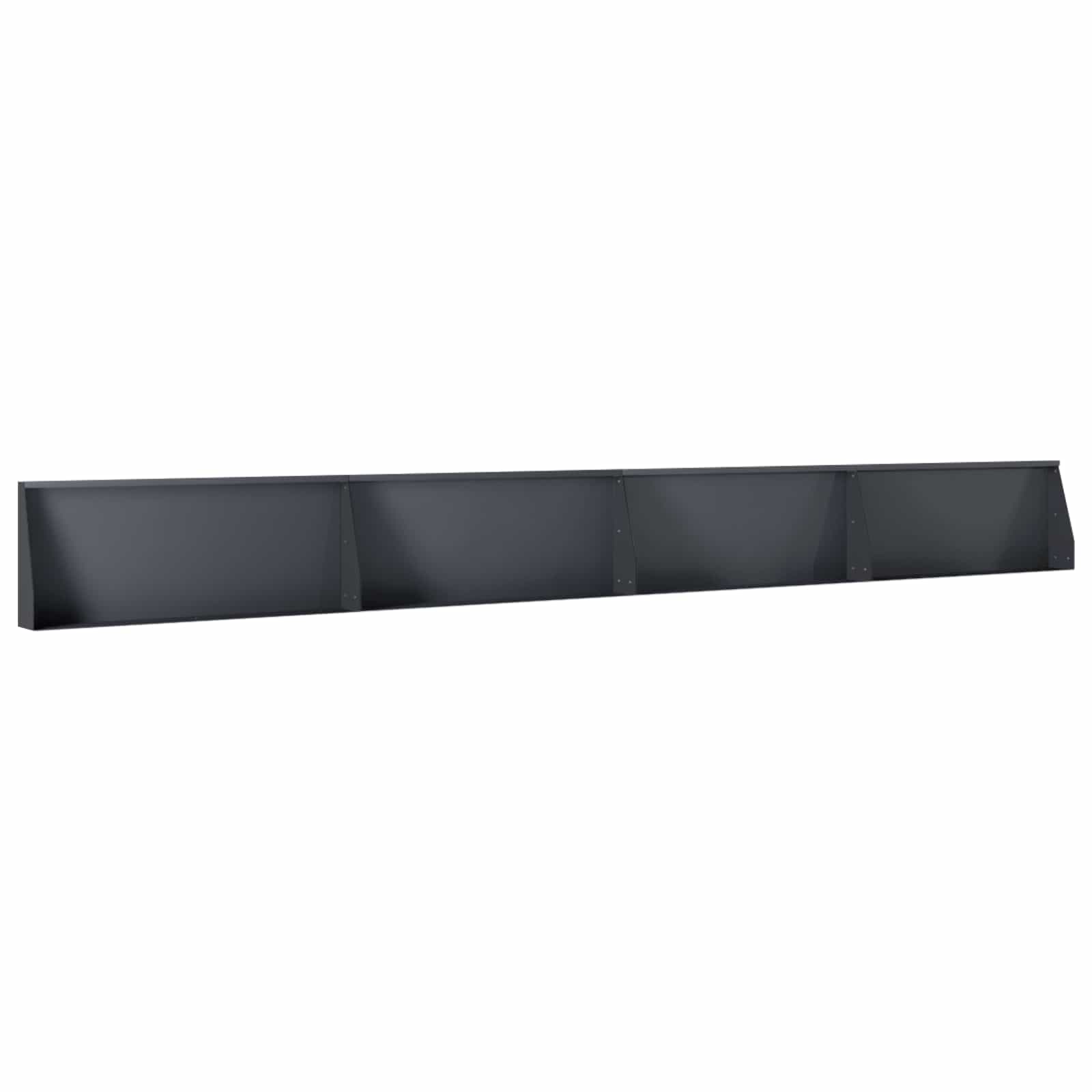 vidaXL Mur oporowy 4 szt. 100 x 12 x 50 cm Stal antracytowy
