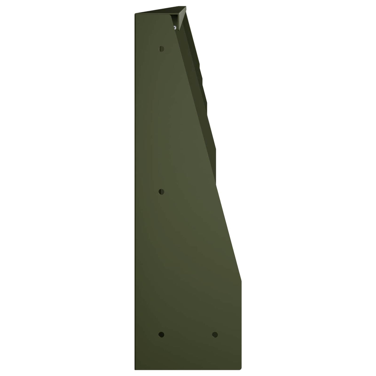vidaXL Mur oporowy 4 szt. 100 x 12 x 50 cm Stal Oliwkowy zielony