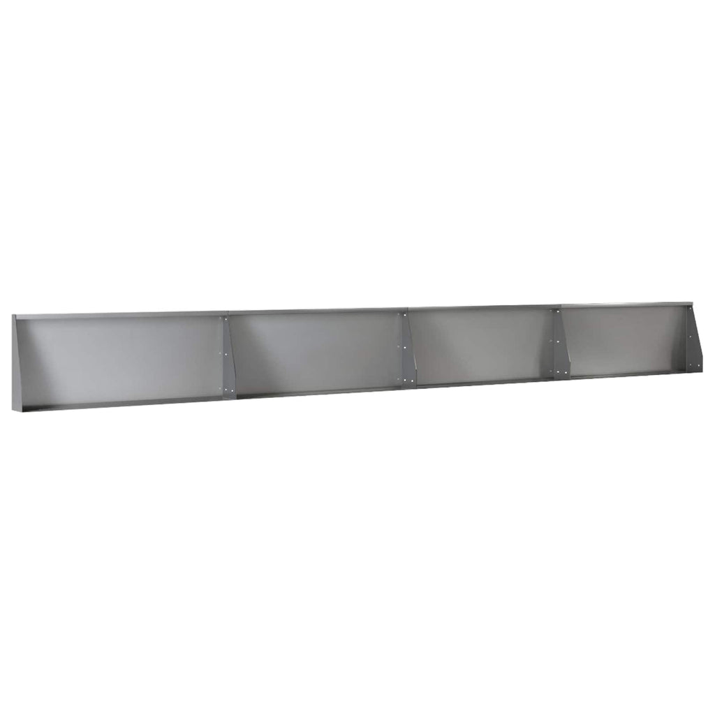 vidaXL Mur oporowy 4 szt. 100 x 12 x 50 cm Stal ocynkowana srebrny
