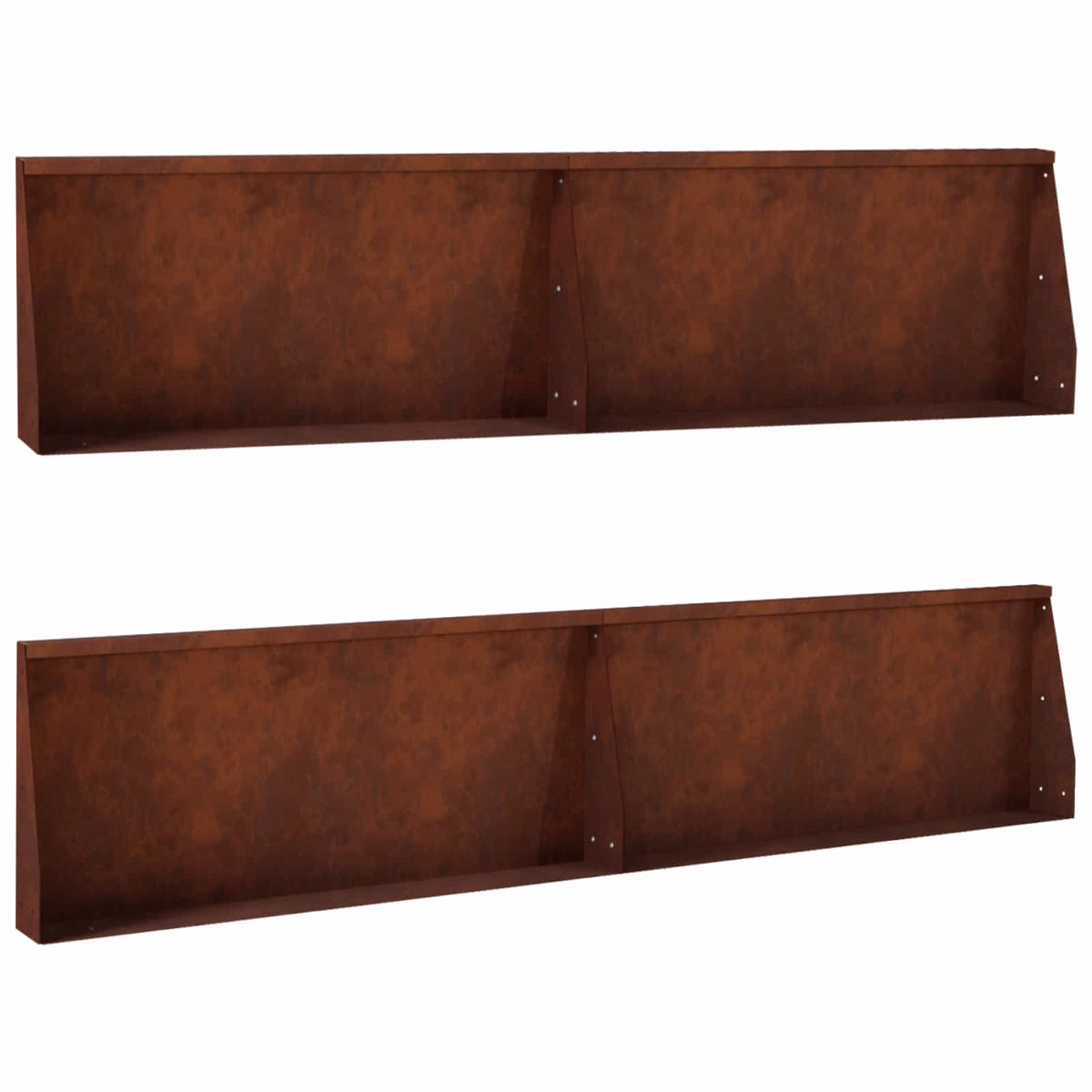 vidaXL Mur oporowy 4 szt. 100 x 12 x 50 cm Stal kortenowska Rdzawy