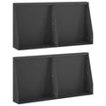 vidaXL Mur oporowy 4 szt. 40 x 12 x 30 cm Stal Czarny