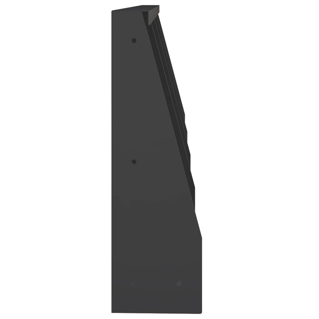 vidaXL Mur oporowy 4 szt. 40 x 12 x 30 cm Stal Czarny