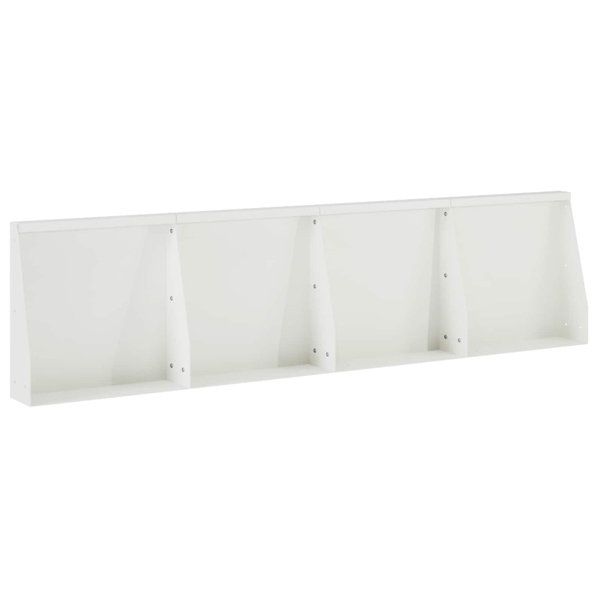 vidaXL Mur oporowy 4 szt. 40 x 12 x 30 cm Stal Biały