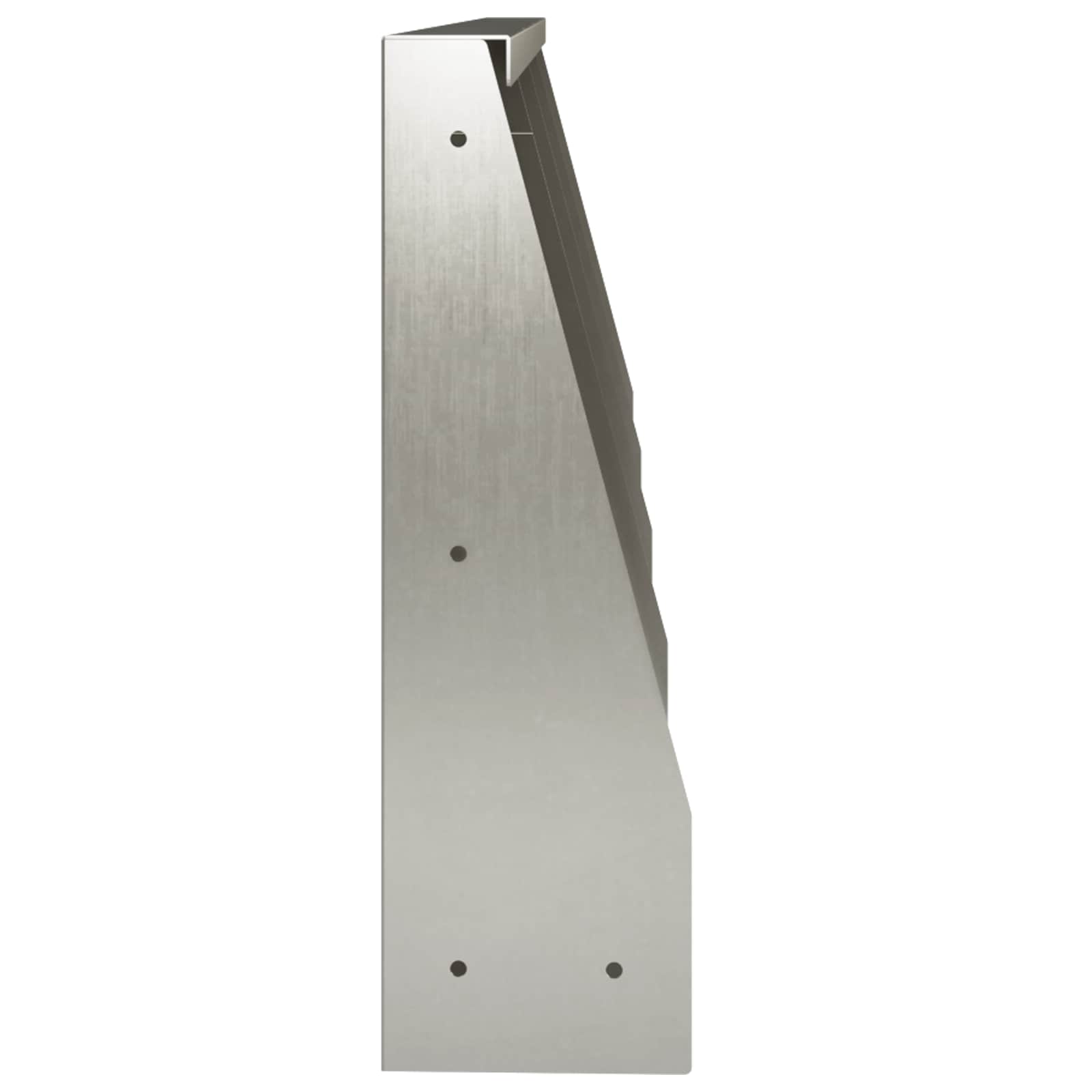 vidaXL Mur oporowy 4 szt. 40 x 12 x 30 cm Stal nierdzewna srebrny