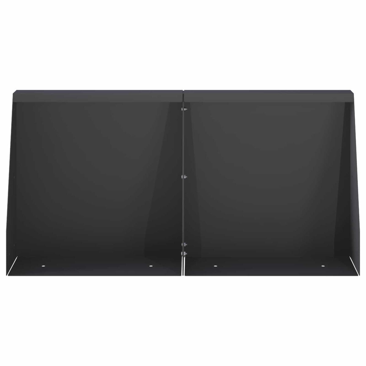 vidaXL Mur oporowy 4 szt. 40 x 12 x 40 cm Stal Czarny