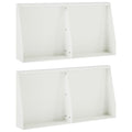 vidaXL Mur oporowy 4 szt. 40 x 12 x 40 cm Stal Biały