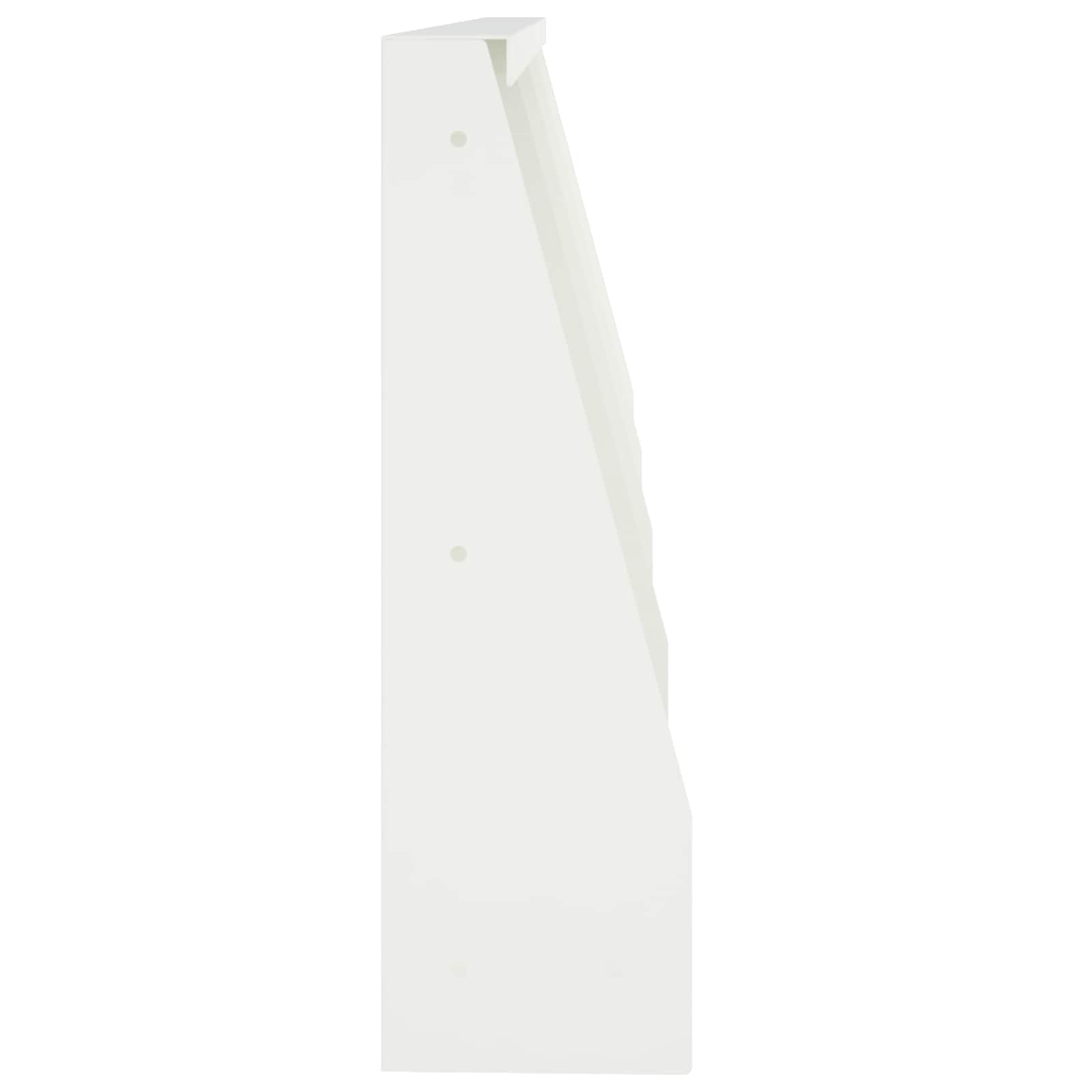 vidaXL Mur oporowy 4 szt. 40 x 12 x 40 cm Stal Biały