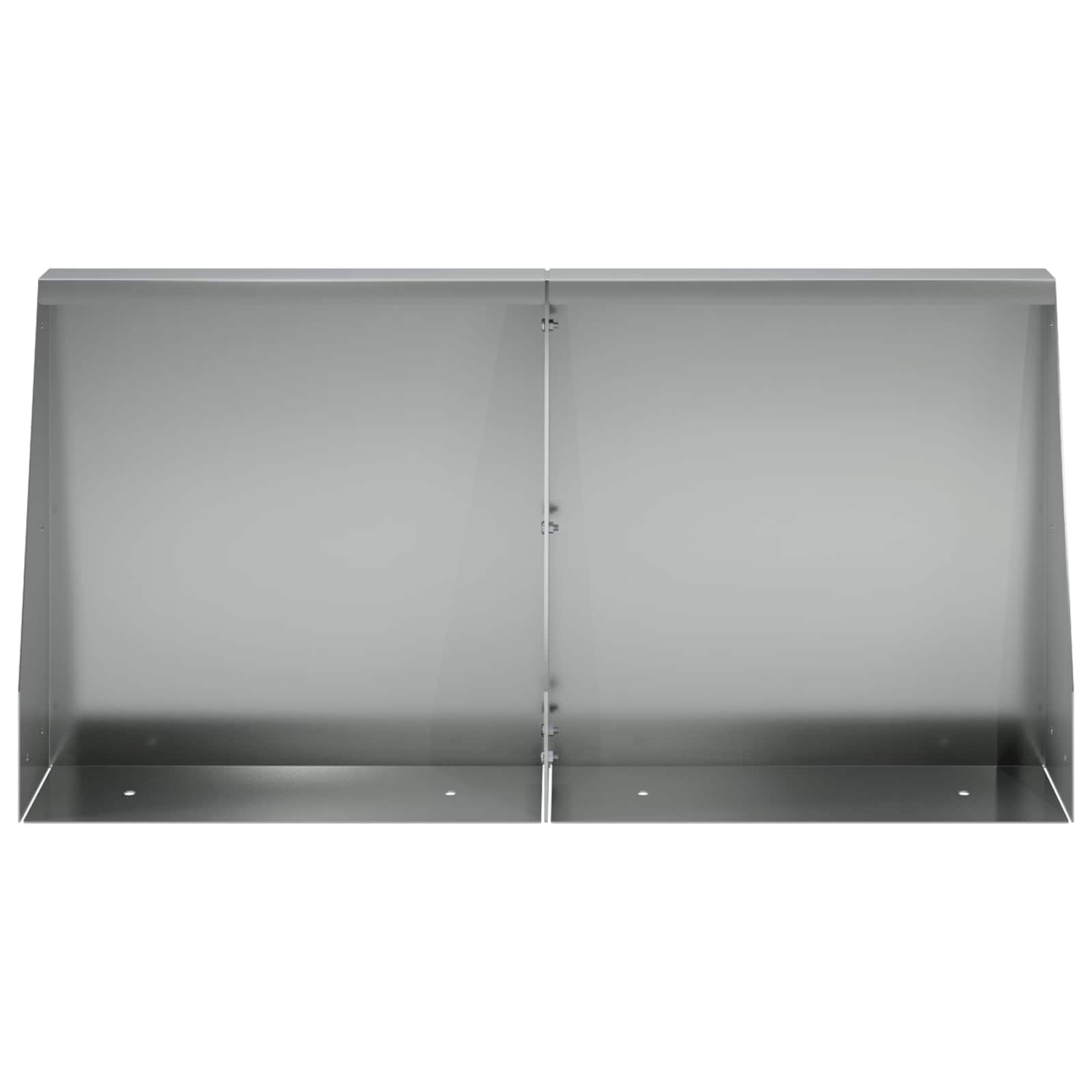 vidaXL Mur oporowy 4 szt. 40 x 12 x 40 cm Stal ocynkowana srebrny