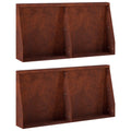 vidaXL Mur oporowy 4 szt. 40 x 12 x 40 cm Stal kortenowska Rdzawy