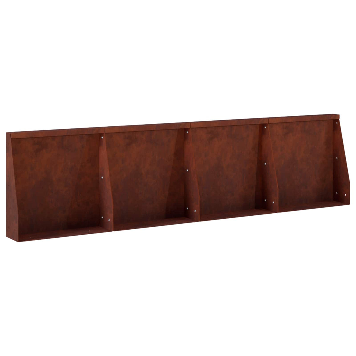 vidaXL Mur oporowy 4 szt. 40 x 12 x 40 cm Stal kortenowska Rdzawy