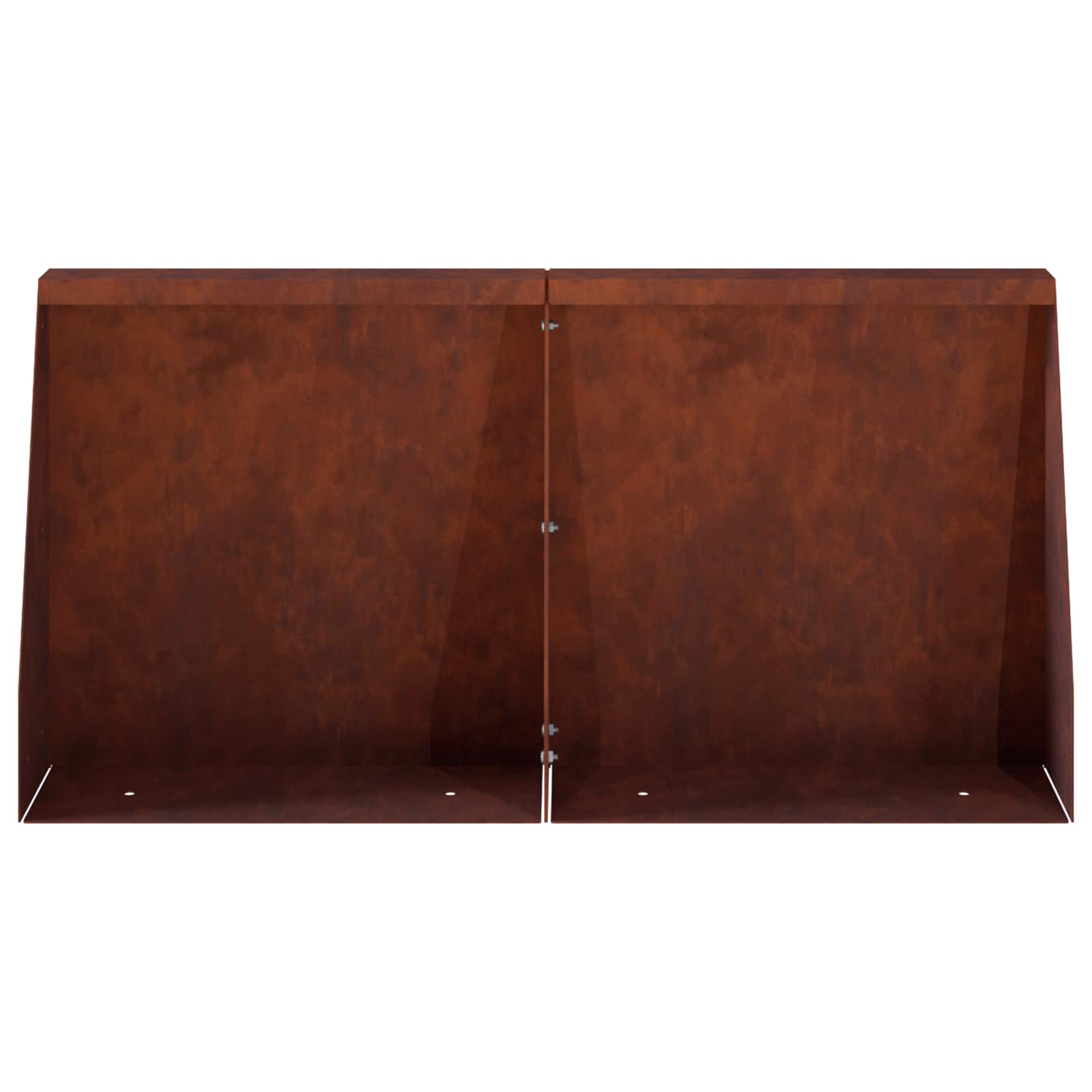 vidaXL Mur oporowy 4 szt. 40 x 12 x 40 cm Stal kortenowska Rdzawy