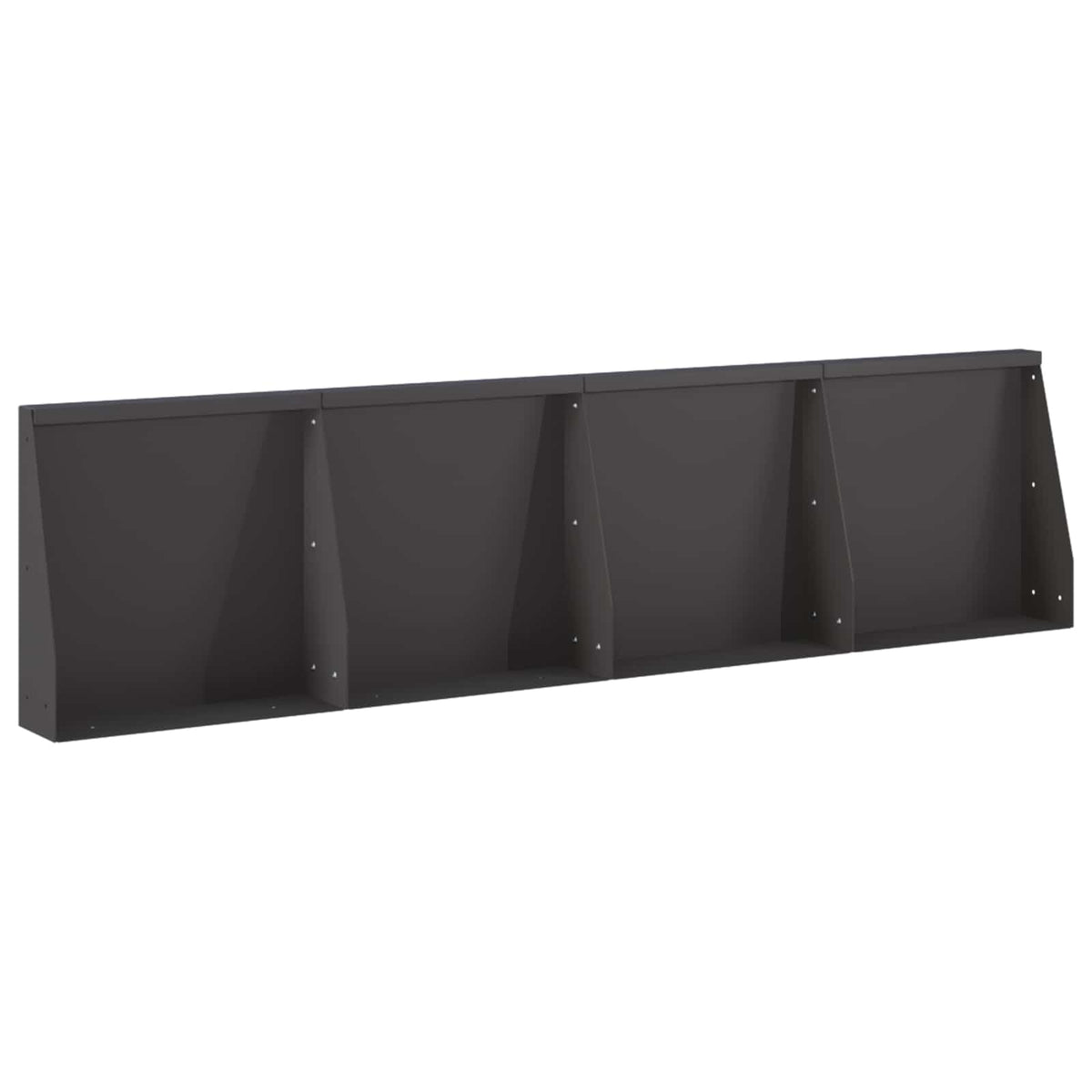 vidaXL Mur oporowy 4 szt. 40 x 12 x 50 cm Stal Czarny