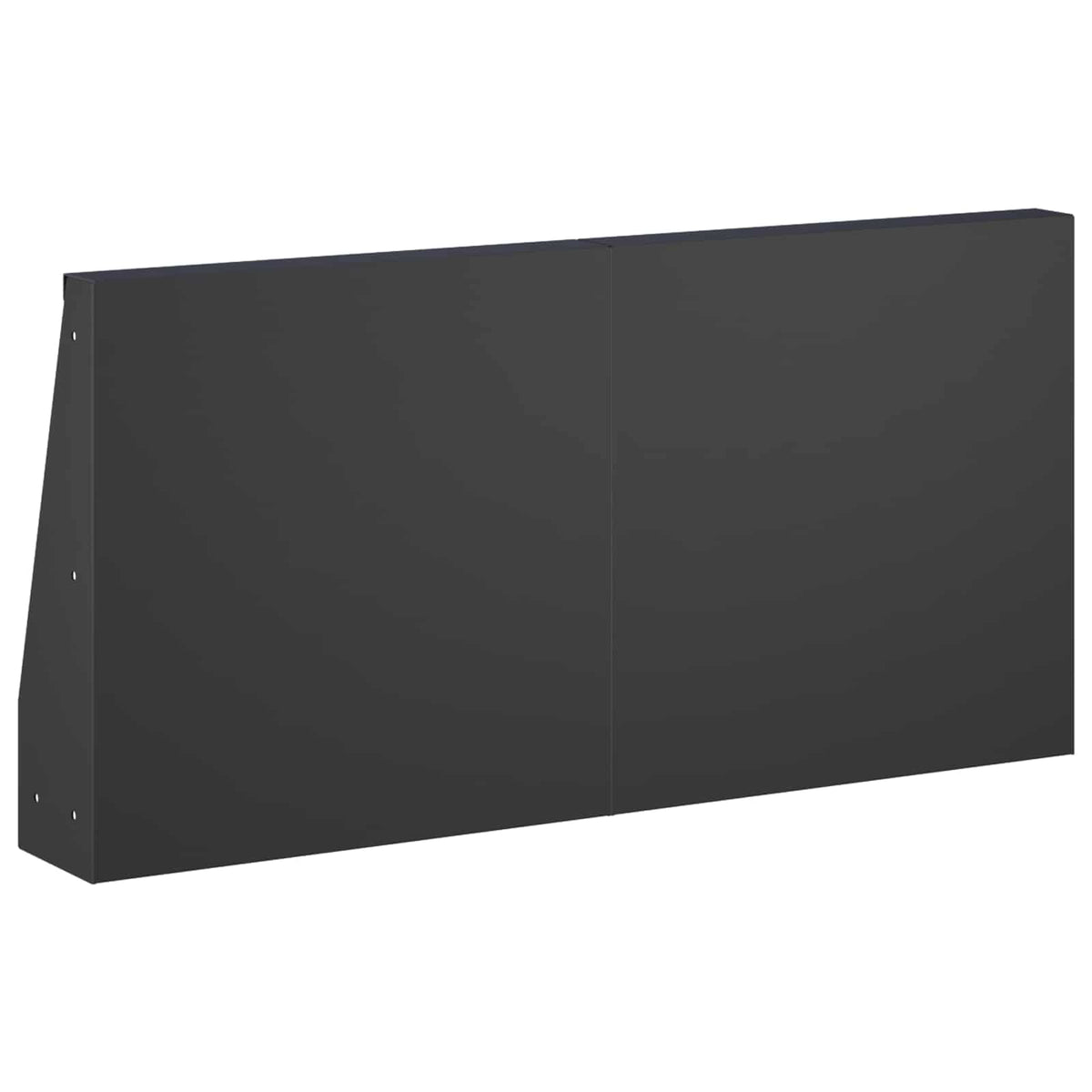 vidaXL Mur oporowy 4 szt. 40 x 12 x 50 cm Stal Czarny