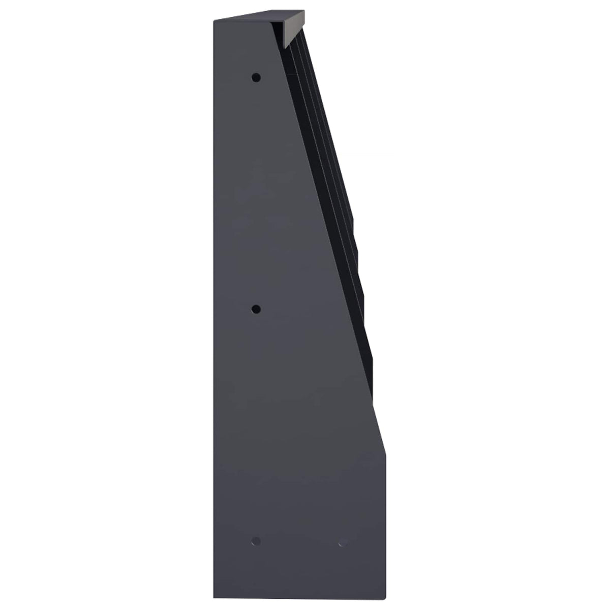 vidaXL Mur oporowy 4 szt. 40 x 12 x 50 cm Stal antracytowy