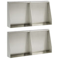 vidaXL Mur oporowy 4 szt. 40 x 12 x 50 cm Stal nierdzewna srebrny