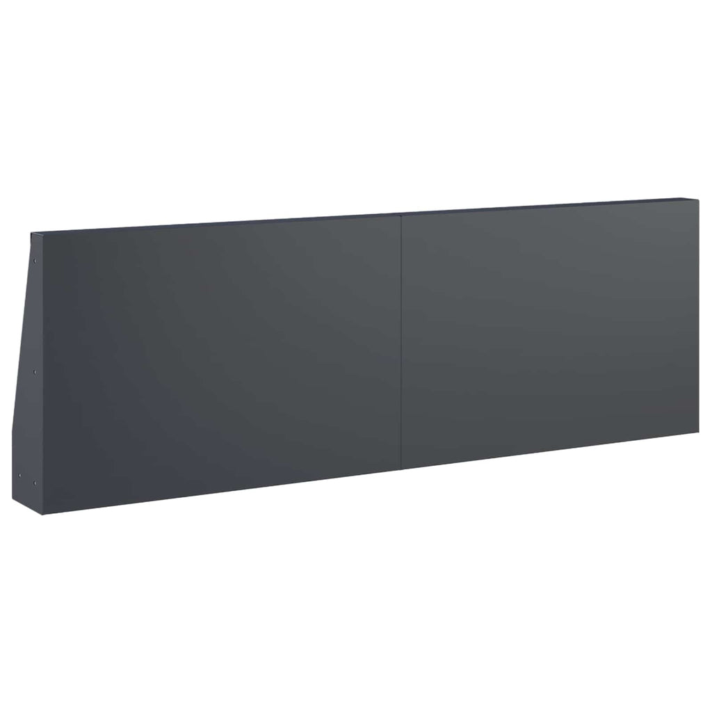 vidaXL Mur oporowy 4 szt. 60 x 12 x 30 cm Stal antracytowy
