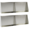 vidaXL Mur oporowy 4 szt. 60 x 12 x 30 cm Stal nierdzewna srebrny