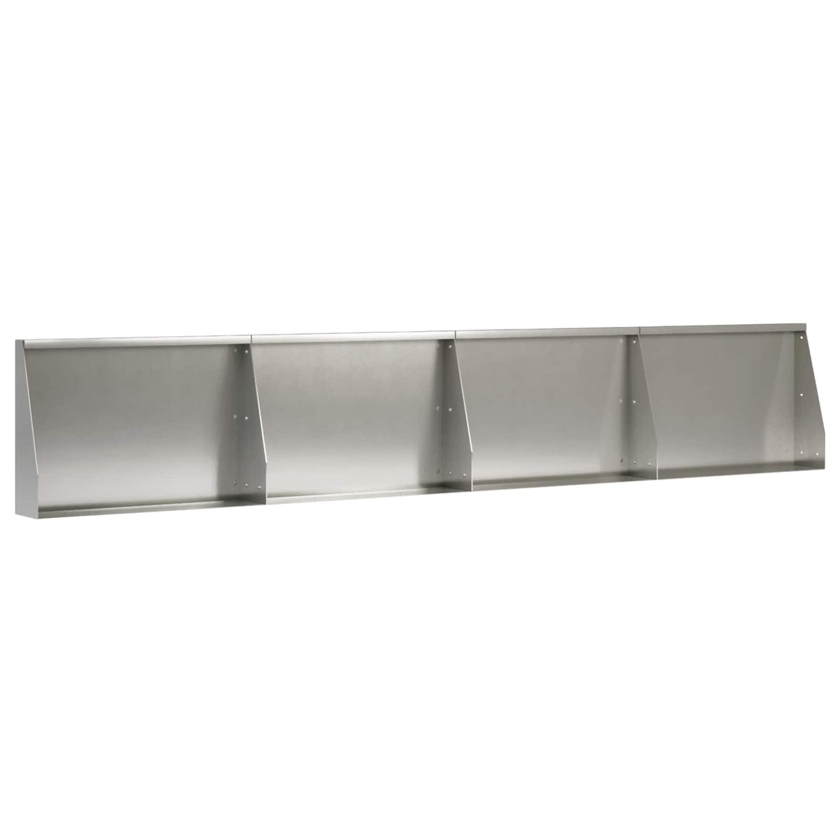 vidaXL Mur oporowy 4 szt. 60 x 12 x 30 cm Stal nierdzewna srebrny