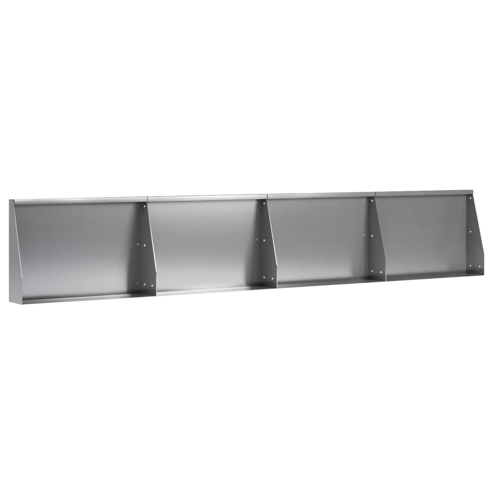 vidaXL Mur oporowy 4 szt. 60 x 12 x 30 cm Stal ocynkowana srebrny