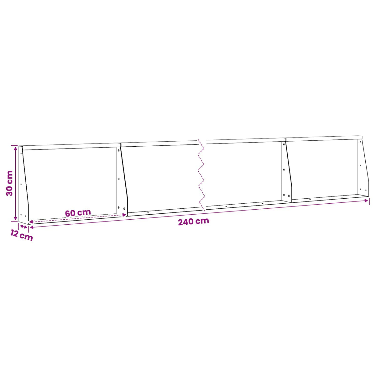 vidaXL Mur oporowy 4 szt. 60 x 12 x 30 cm Stal kortenowska Rdzawy