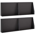 vidaXL Mur oporowy 4 szt. 60 x 12 x 40 cm Stal Czarny