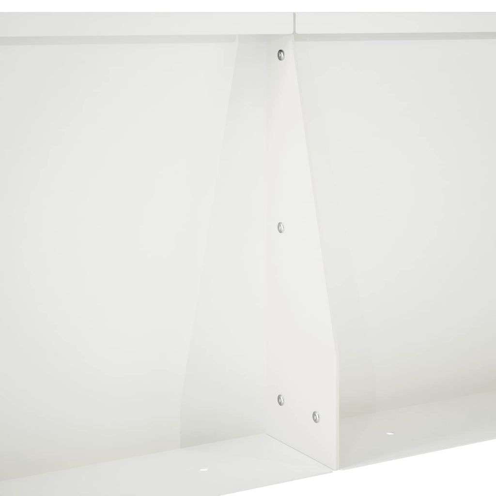 vidaXL Mur oporowy 4 szt. 60 x 12 x 40 cm Stal Biały
