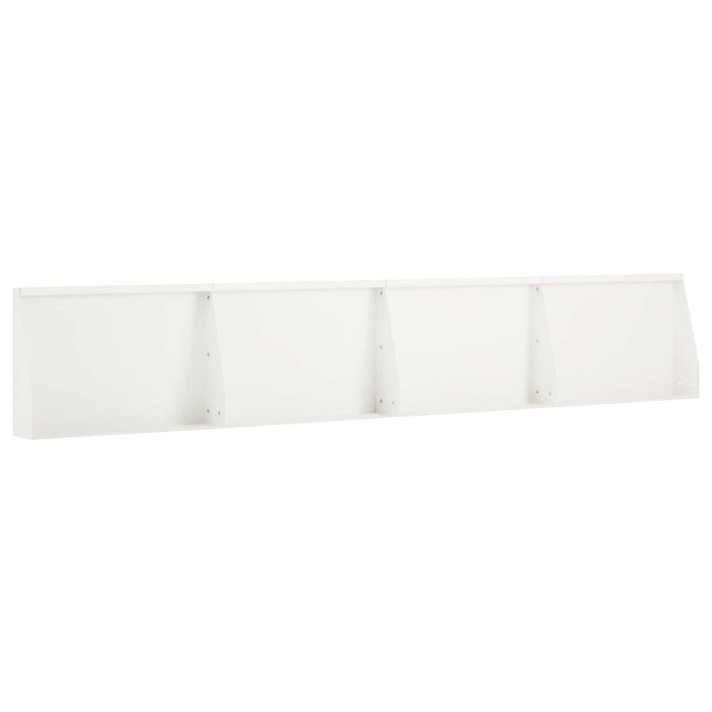 vidaXL Mur oporowy 4 szt. 60 x 12 x 40 cm Stal Biały