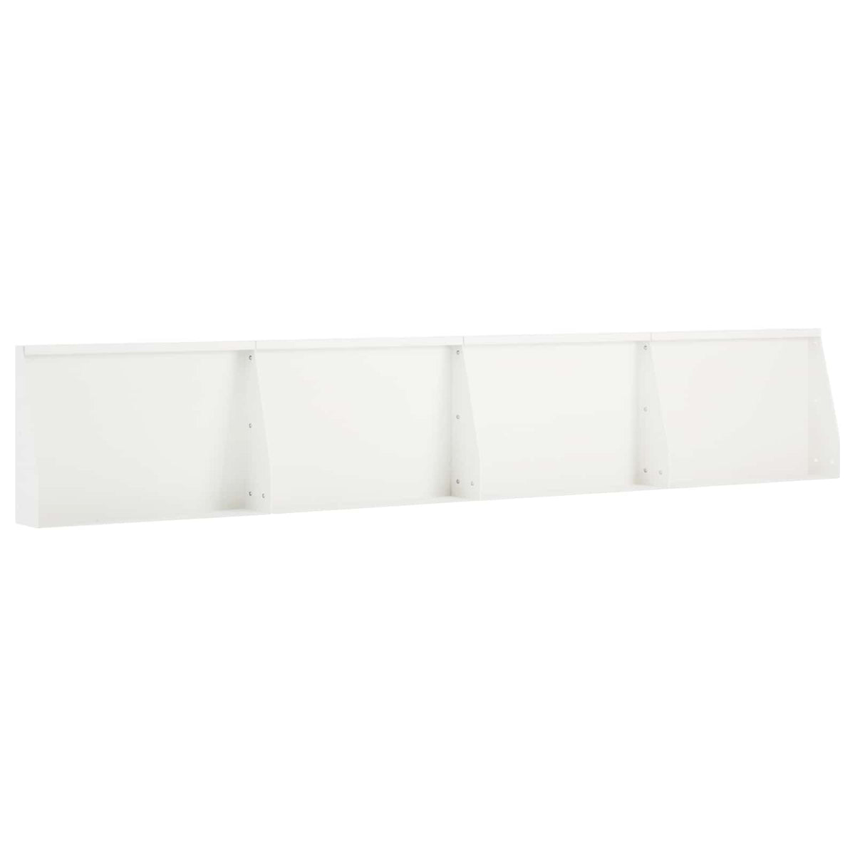 vidaXL Mur oporowy 4 szt. 60 x 12 x 40 cm Stal Biały