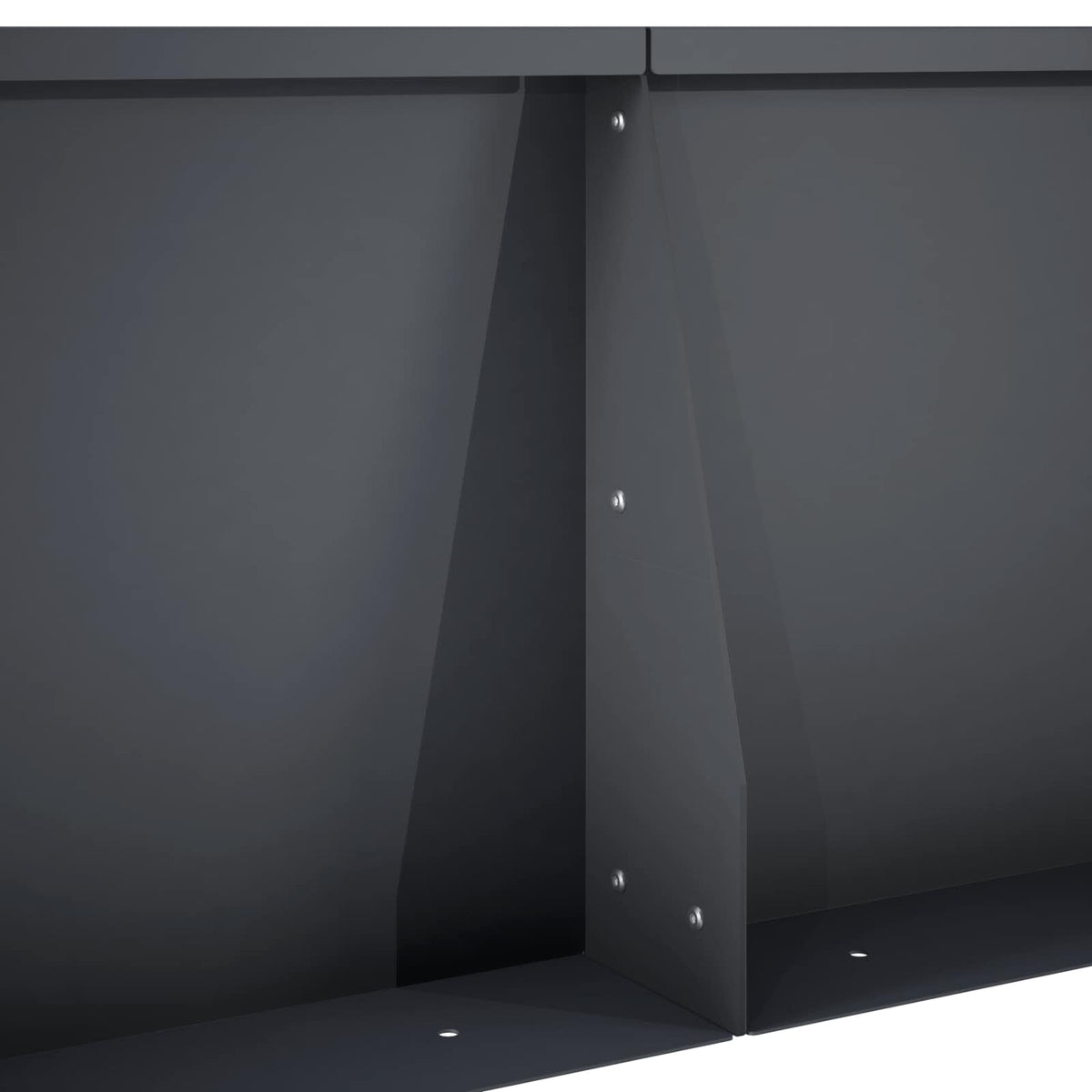 vidaXL Mur oporowy 4 szt. 60 x 12 x 40 cm Stal antracytowy