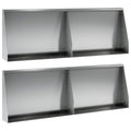 vidaXL Mur oporowy 4 szt. 60 x 12 x 40 cm Stal ocynkowana srebrny