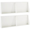vidaXL Mur oporowy 4 szt. 60 x 12 x 50 cm Stal Biały
