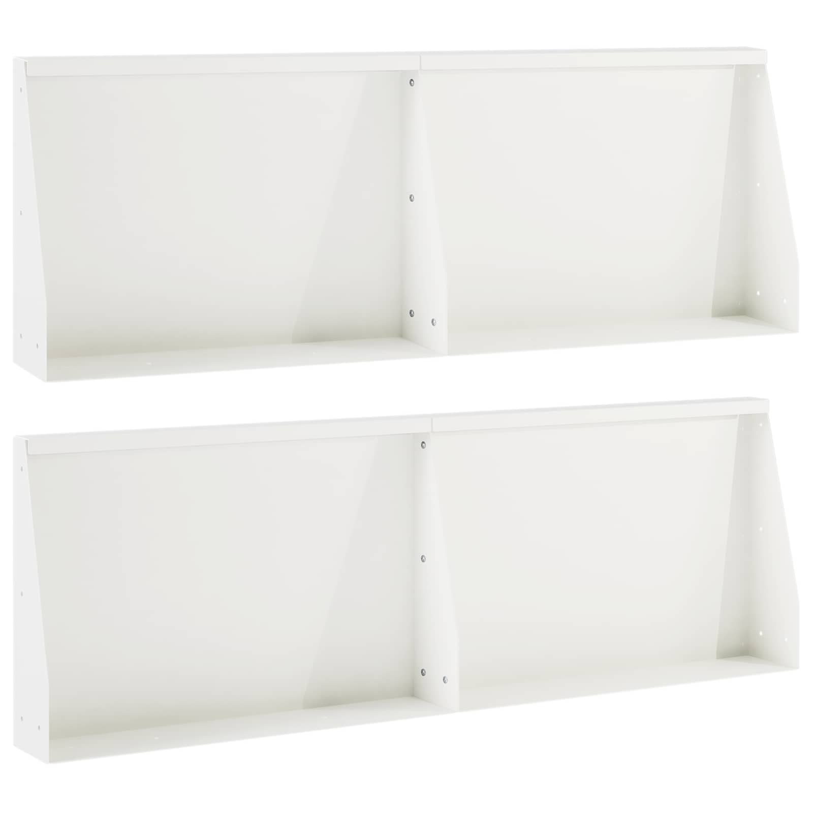 vidaXL Mur oporowy 4 szt. 60 x 12 x 50 cm Stal Biały