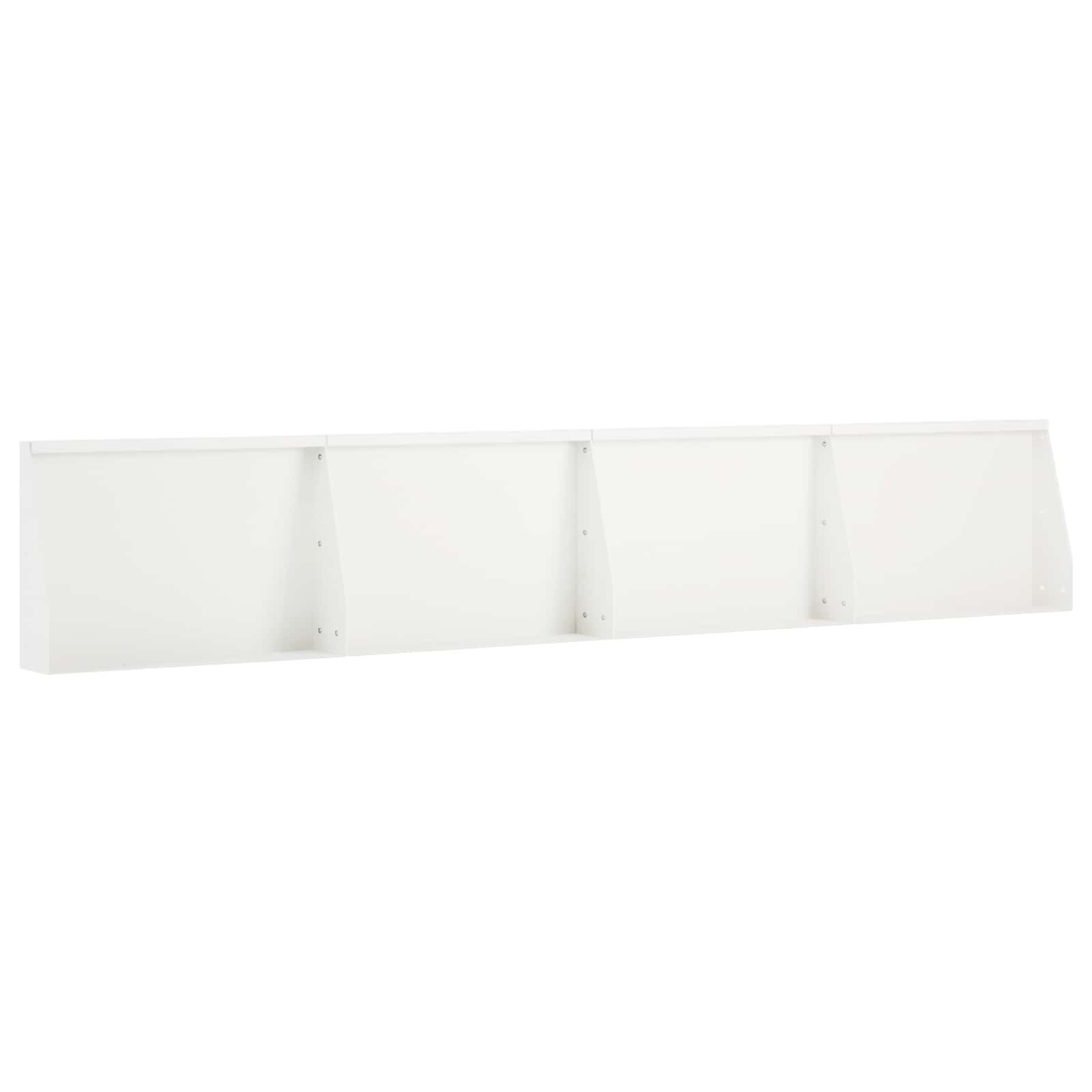 vidaXL Mur oporowy 4 szt. 60 x 12 x 50 cm Stal Biały