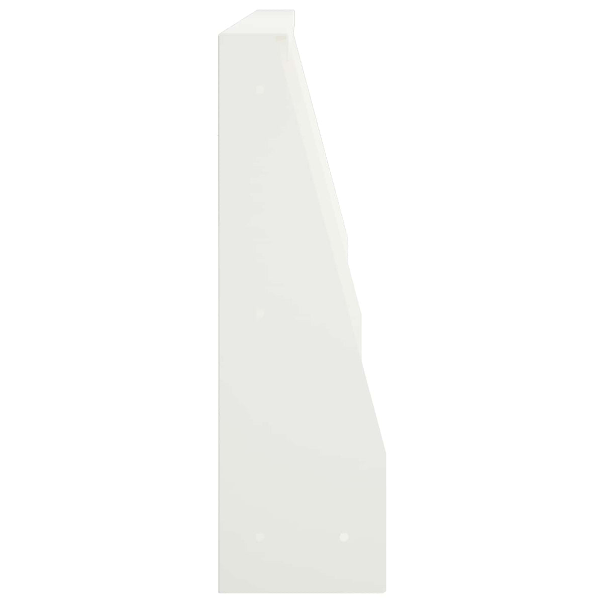 vidaXL Mur oporowy 4 szt. 80 x 12 x 30 cm Stal Biały