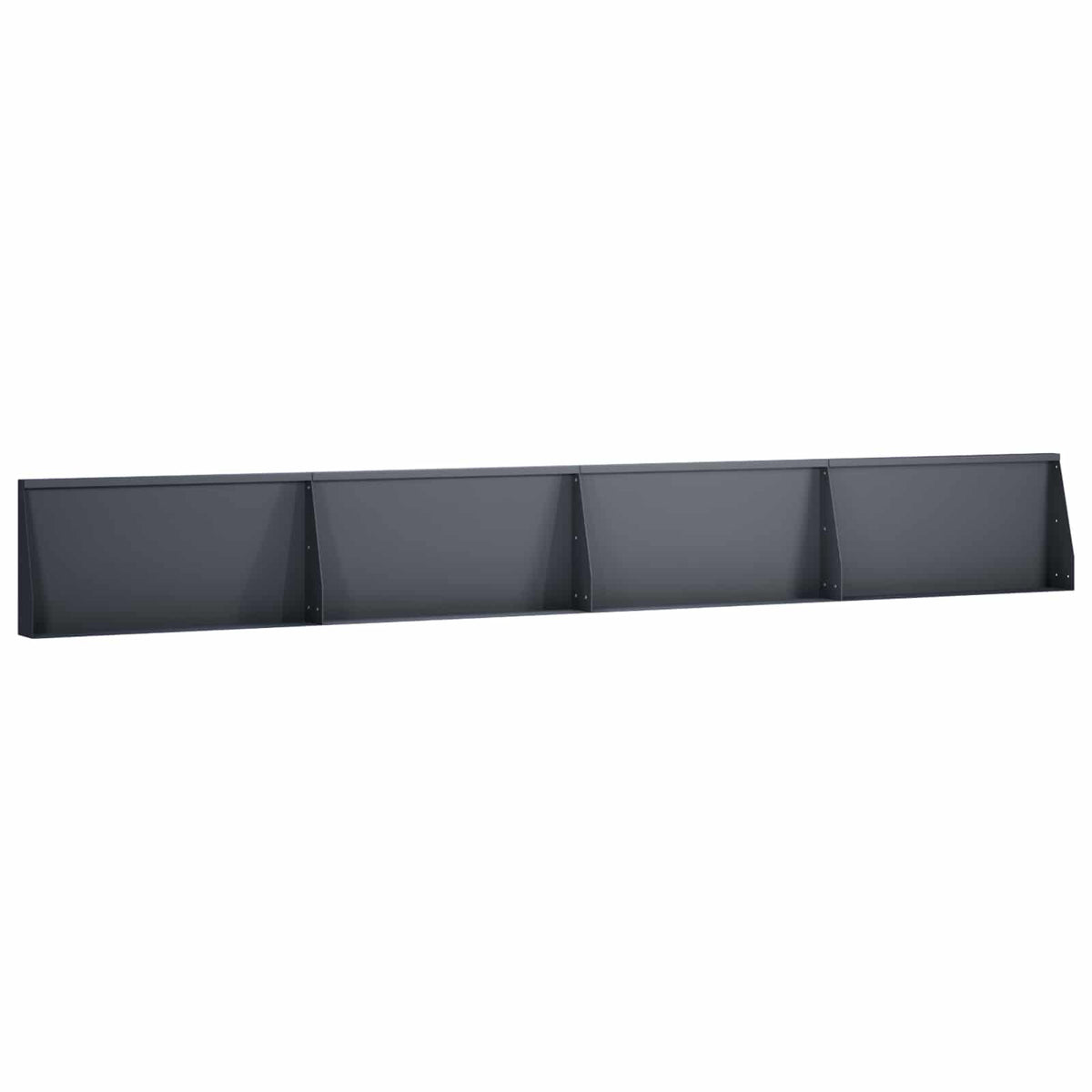 vidaXL Mur oporowy 4 szt. 80 x 12 x 30 cm Stal antracytowy