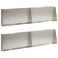 vidaXL Mur oporowy 4 szt. 80 x 12 x 30 cm Stal nierdzewna srebrny
