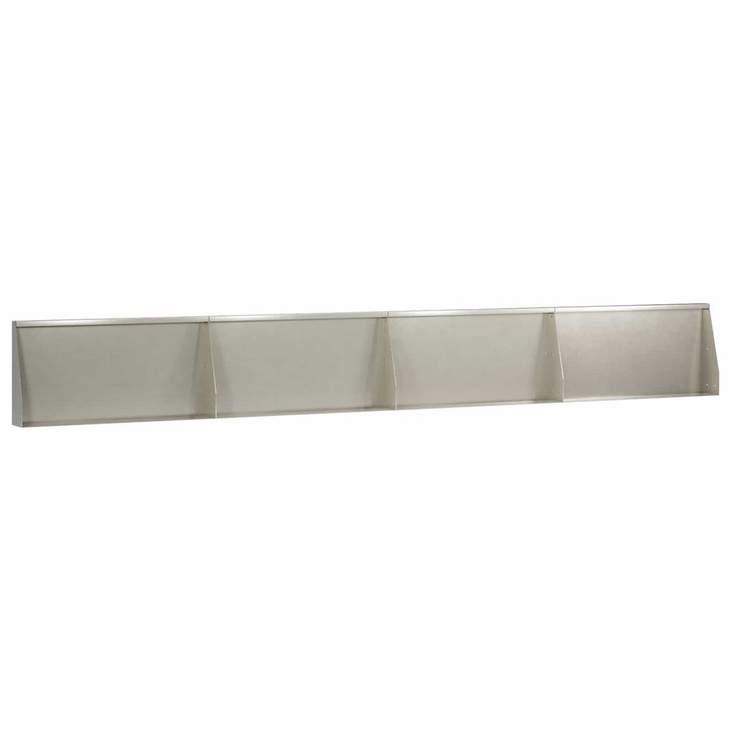 vidaXL Mur oporowy 4 szt. 80 x 12 x 30 cm Stal nierdzewna srebrny