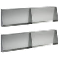 vidaXL Mur oporowy 4 szt. 80 x 12 x 30 cm Stal ocynkowana srebrny