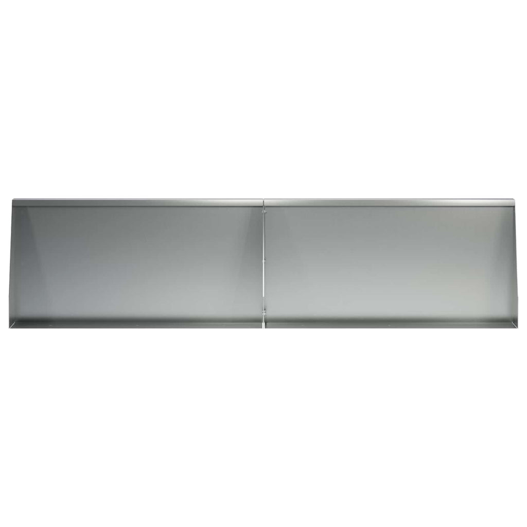 vidaXL Mur oporowy 4 szt. 80 x 12 x 30 cm Stal ocynkowana srebrny