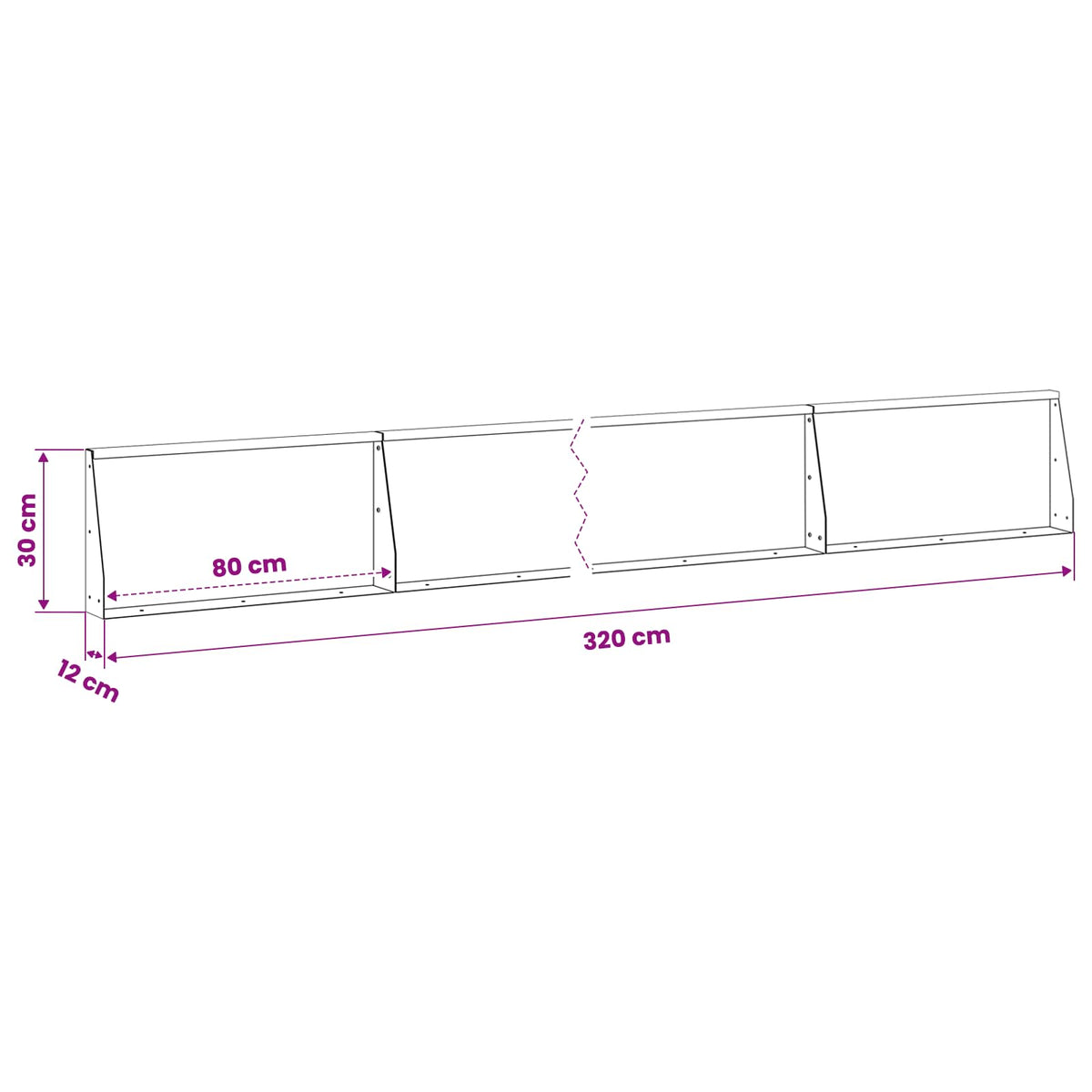 vidaXL Mur oporowy 4 szt. 80 x 12 x 30 cm Stal ocynkowana srebrny