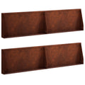vidaXL Mur oporowy 4 szt. 80 x 12 x 30 cm Stal kortenowska Rdzawy