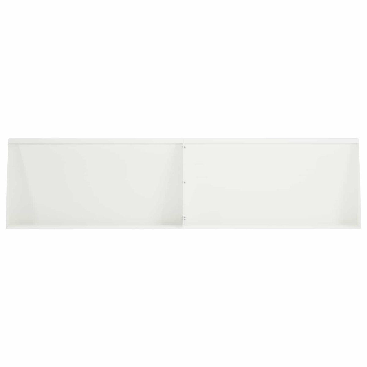 vidaXL Mur oporowy 4 szt. 80 x 12 x 40 cm Stal Biały