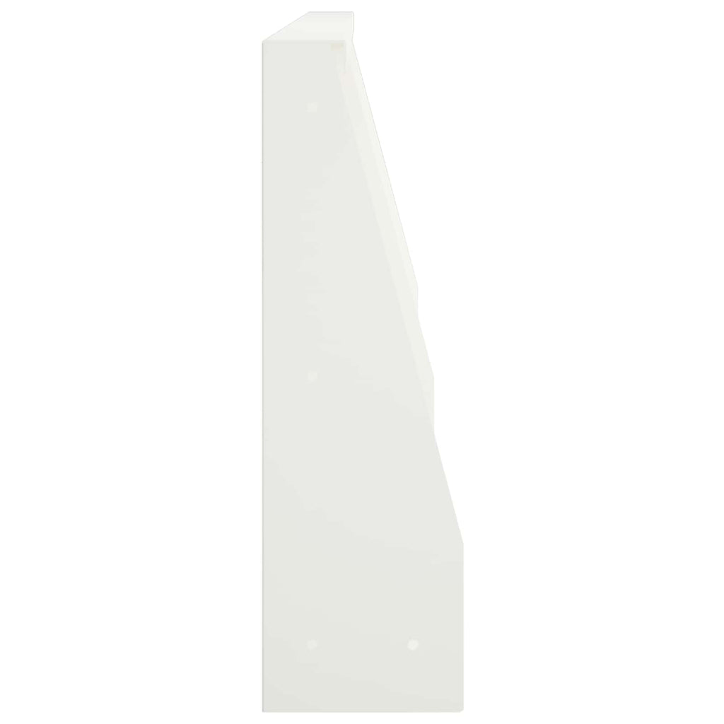 vidaXL Mur oporowy 4 szt. 80 x 12 x 40 cm Stal Biały