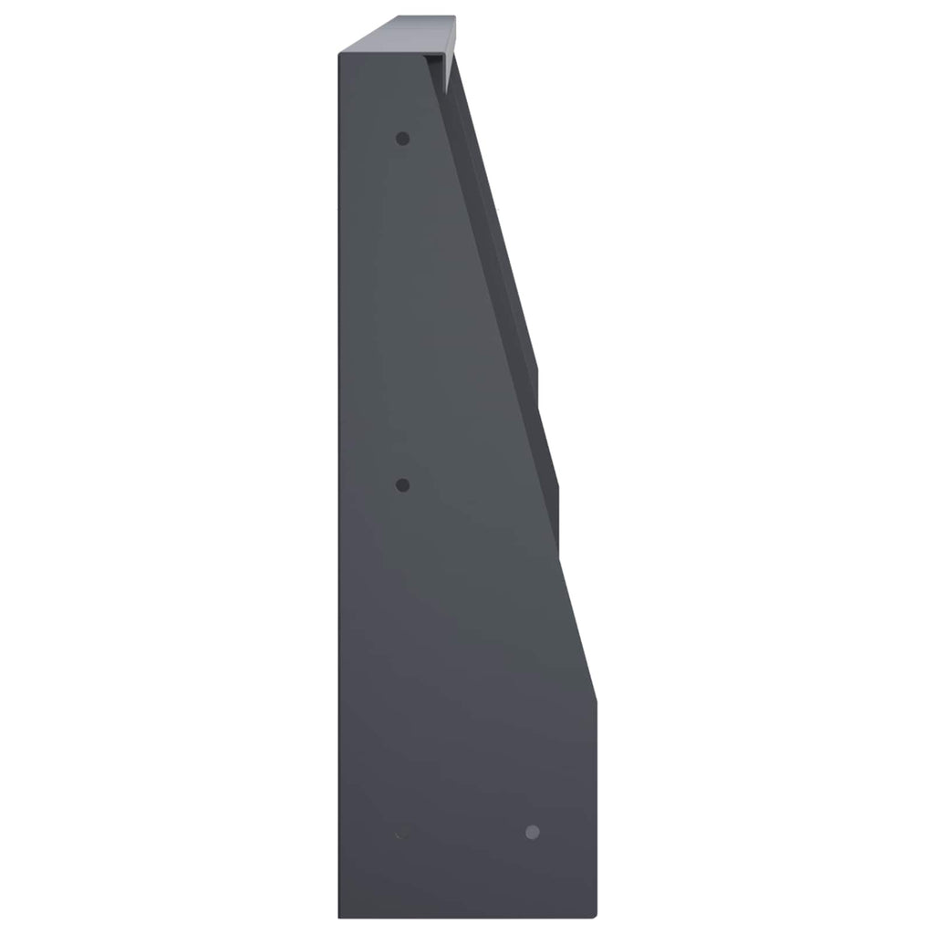 vidaXL Mur oporowy 4 szt. 80 x 12 x 40 cm Stal antracytowy