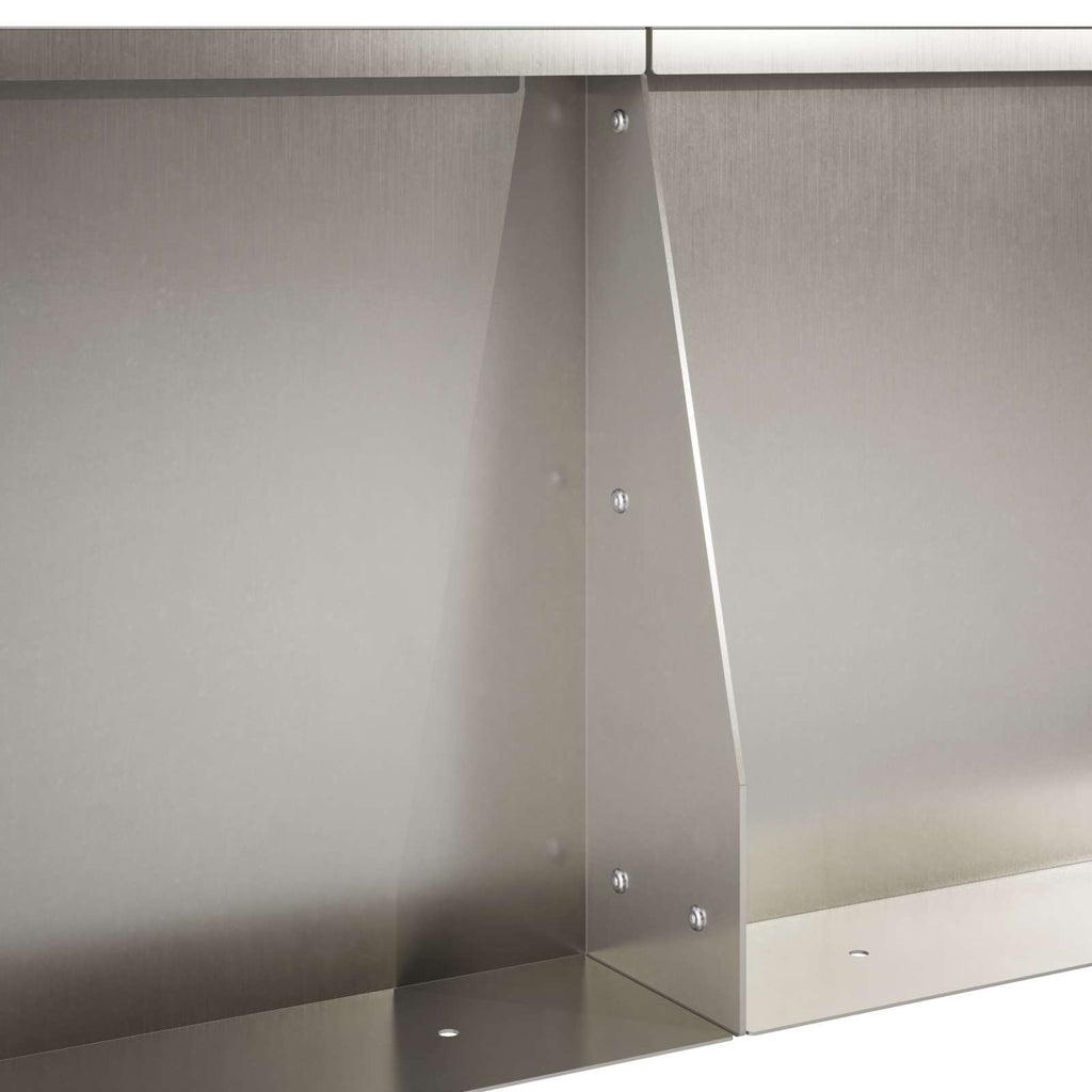 vidaXL Mur oporowy 4 szt. 80 x 12 x 40 cm Stal nierdzewna srebrny
