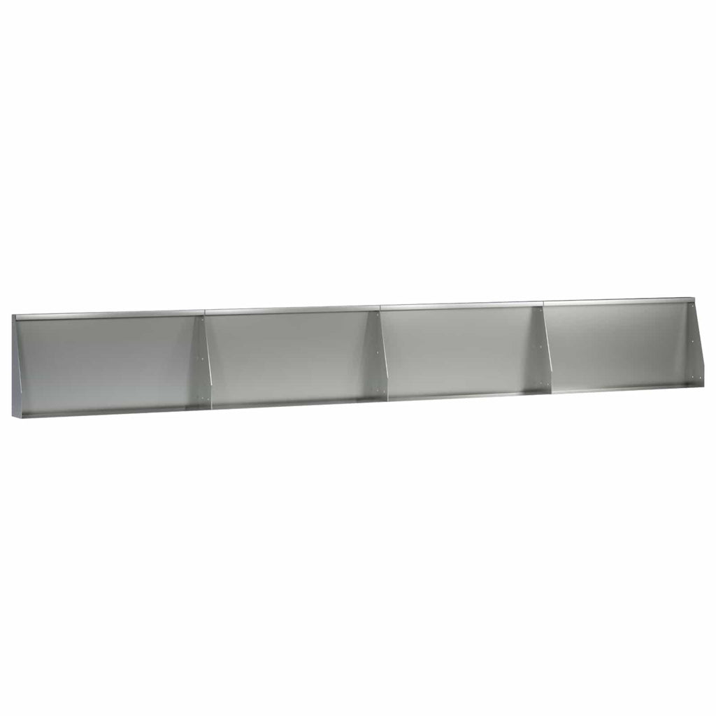 vidaXL Mur oporowy 4 szt. 80 x 12 x 40 cm Stal ocynkowana srebrny